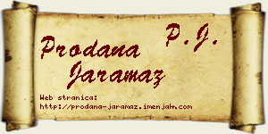 Prodana Jaramaz vizit kartica